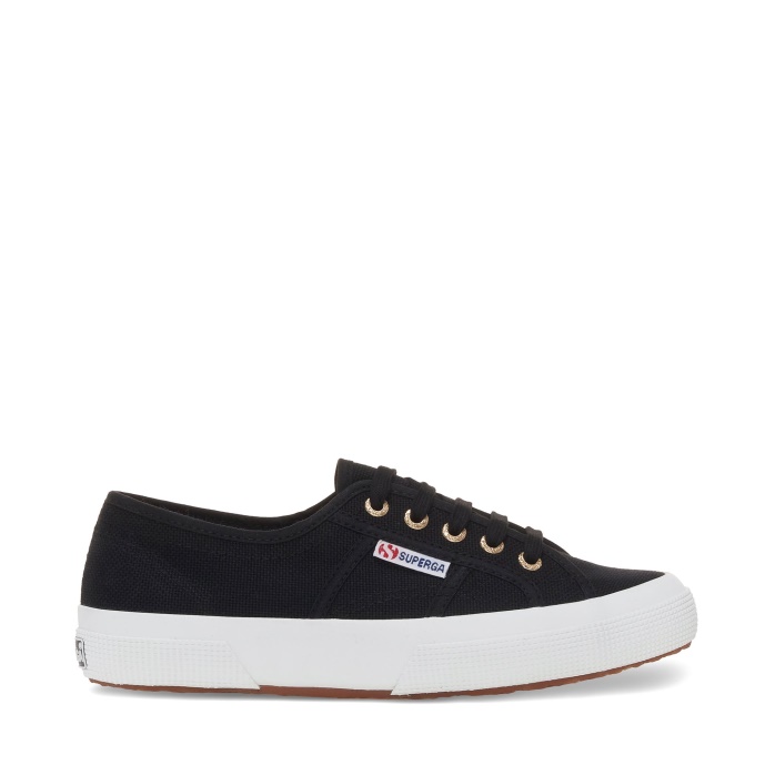 Superga Es 2750 Cotu Zapatillas Clásicas - Negro Dorado Pálido