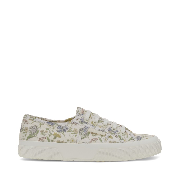 Superga Es 2750 Zapatillas Con Estampado Floral - Blanco