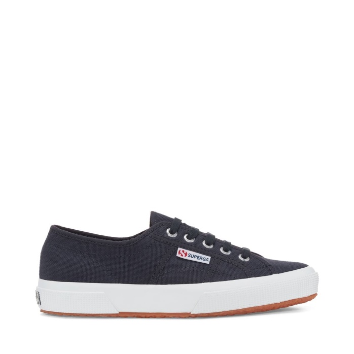 Superga Es 2750 Algodón Lavado Azul Gris Dk Lavado