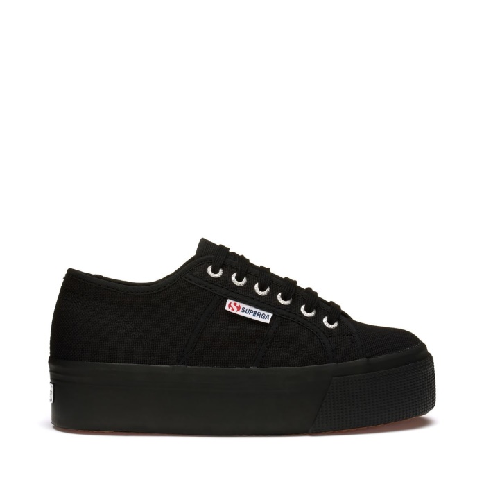 Superga Es 2790 Plataforma Full Negro