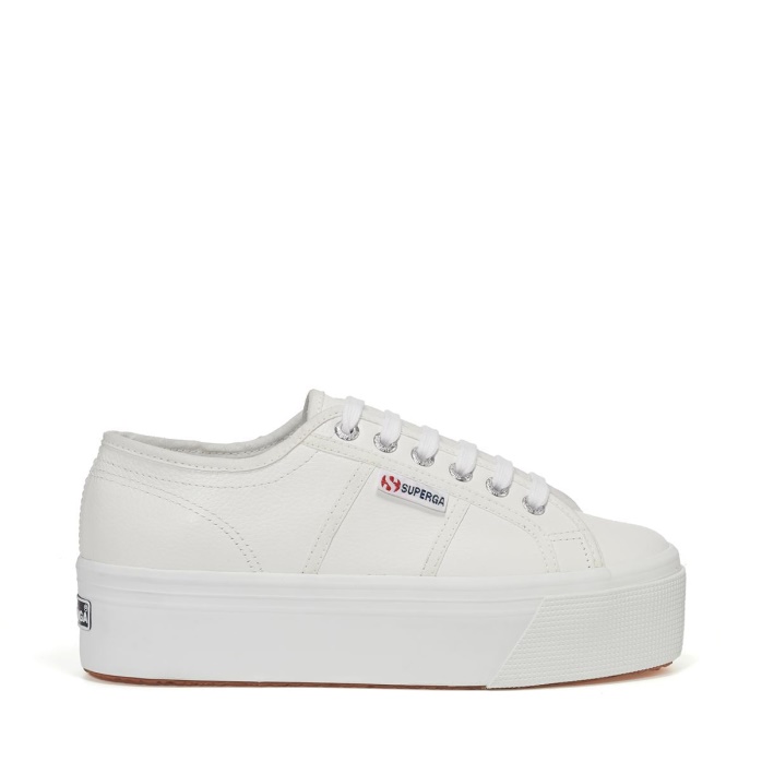 Superga Es 2790 Piel Abatanada Blanco