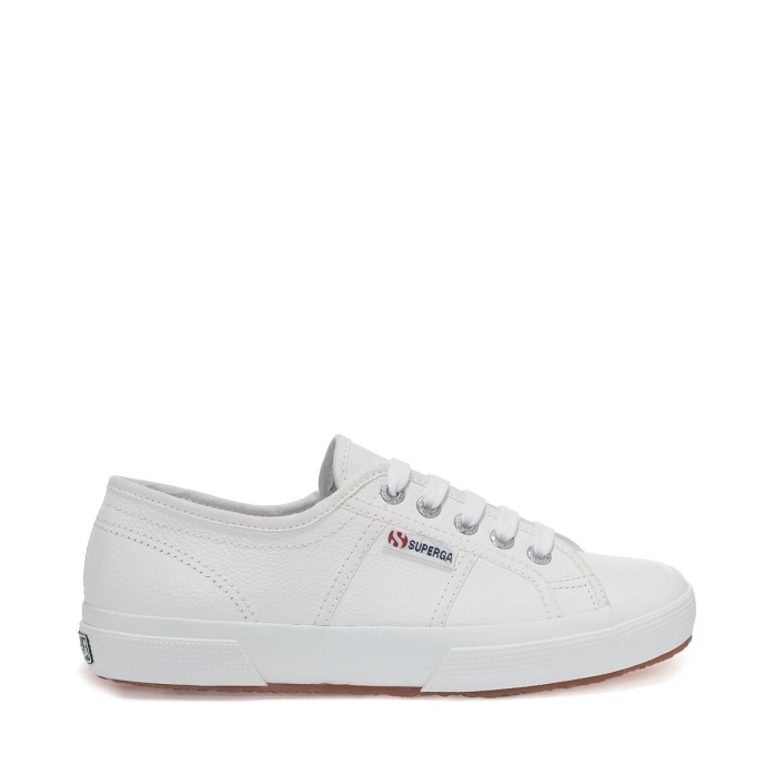Superga Es 2750 Piel Abatanada Blanca