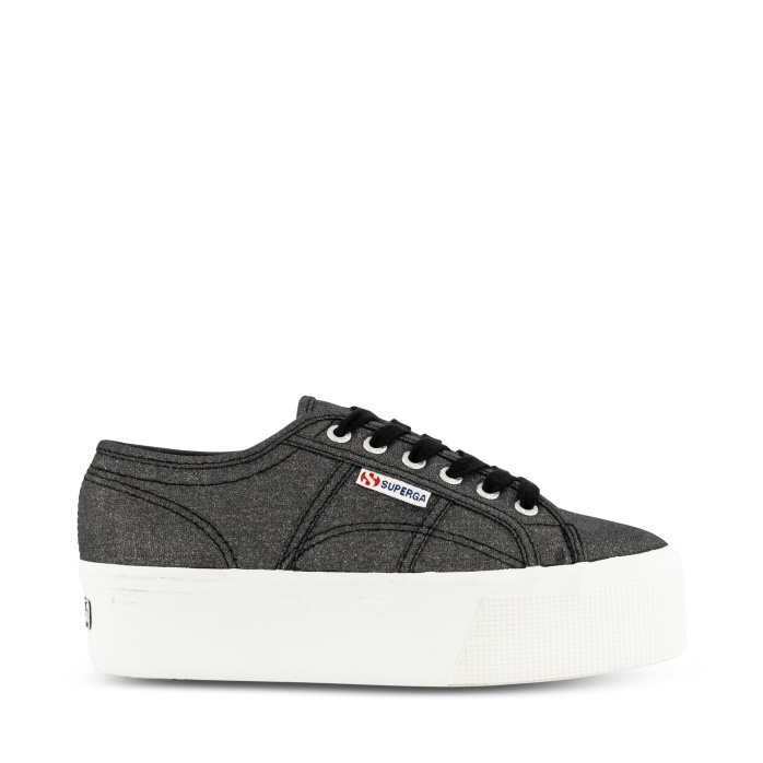 Superga Es 2790 Lona Brillo Negro