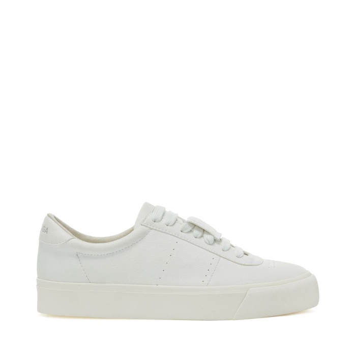 Superga Es 4834 Club S Up A Base De Uva Fau Blanco-blanco-unico