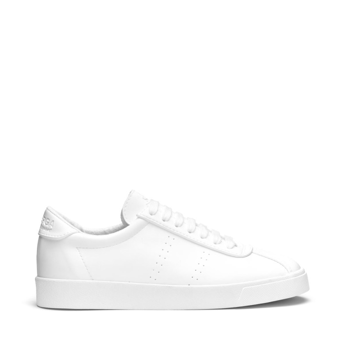 Superga Es 2843 Club S Cuero Base Maiz Blanco-unico