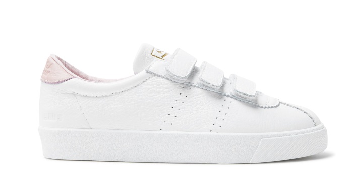 Superga Es 2870 Club S Correas Blanco-rosa Humo