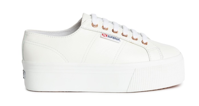Superga Es 2790 Nappa óptica Blanco-oro Rosa