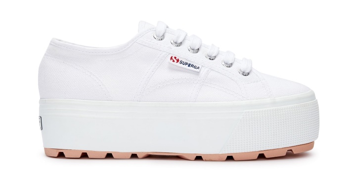 Tanque Superga Es 2790 Humo Blanco-rosa