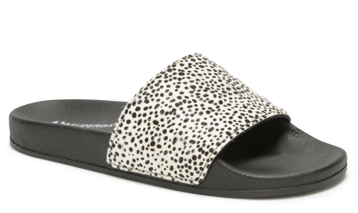 Superga Es 1908 Estampado Pelo De Becerro Negro Dálmata