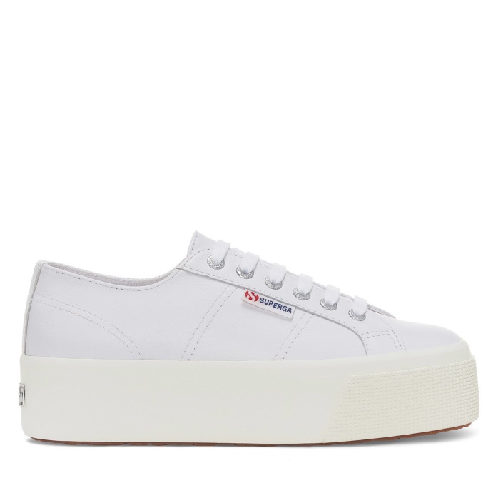 Superga Es 2790 Nappa óptica Blanco-plata-f Avorio