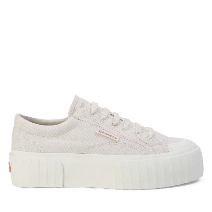 Superga Es 2631 Plataforma De Rayas Tinte Natural Orgánico Hojas Magenta Secas