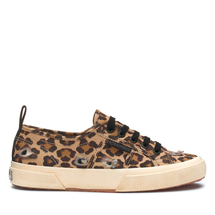 Superga Es 2750 Ripped Leopard Classic Leopardo-negro