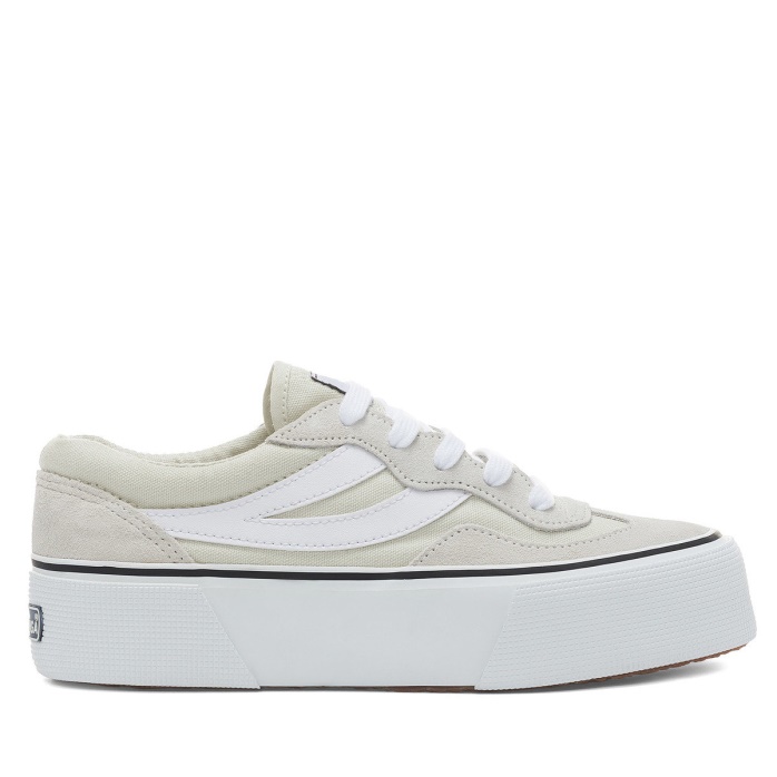Superga Es 3041 Revolley Colorblock Plataforma Blanco Leche-blanco