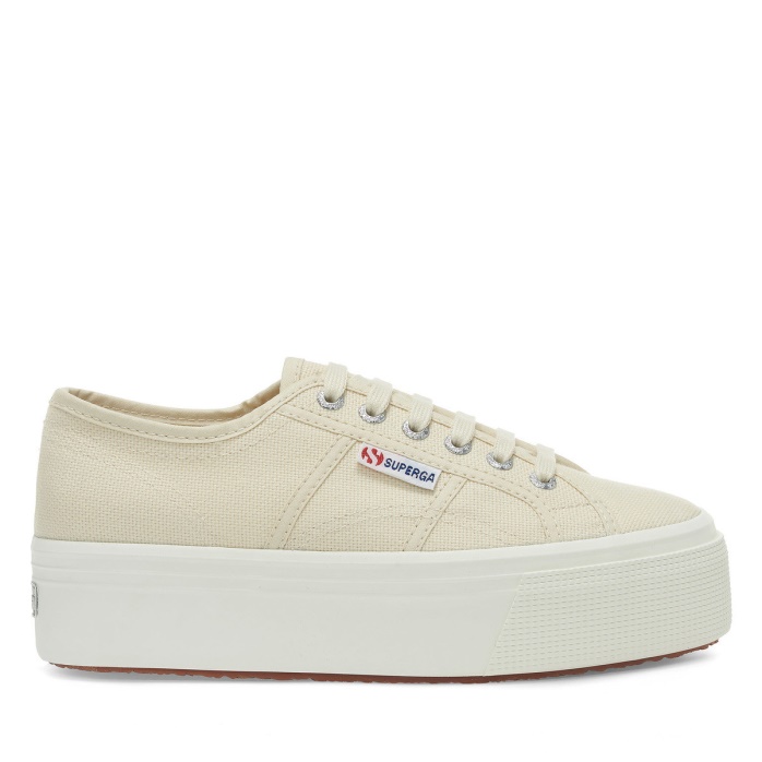 Superga Es 2790 Linea Up Down Beige Lt Eggshell-f Avorio