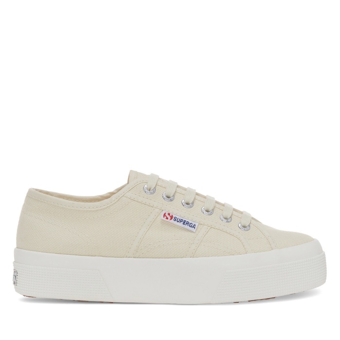 Superga Es 2740 Plataforma Beige Lt Eggshell-f Avorio