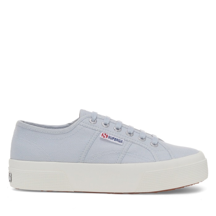 Superga Es 2740 Plataforma Gris Lilla-f Avorio