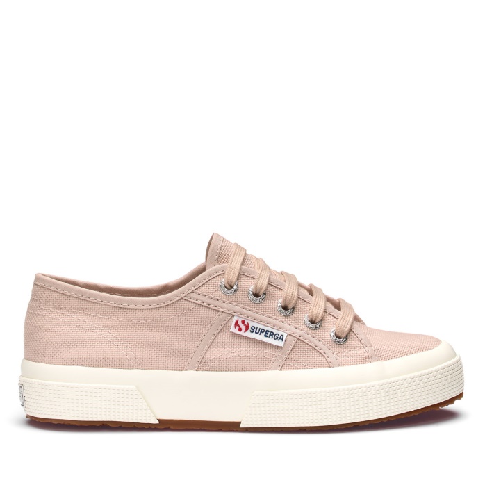 Superga Es 2750 Cotu Clasica Rosa Piel-f Avorio