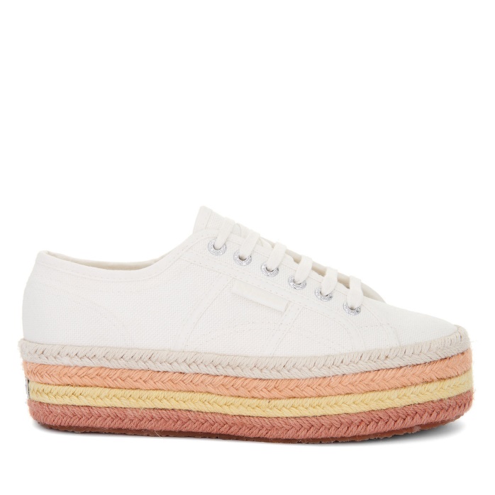 Superga Es 2790 Cuerda Multicolor Blanco Avorio-bgesso-oapricot-b