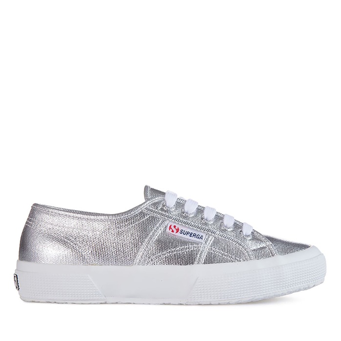 Superga Es 2750 Lona Metalizada Gris Plata