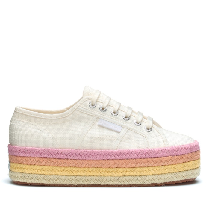Superga Es 2790 Cuerda Multicolor Blanco Avorio-candy Multicolor