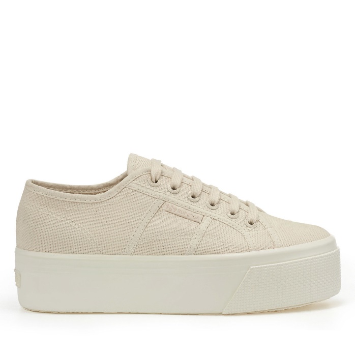 Superga Es 2790 Shiny Gum Beige Raw Total-shiny Avorio