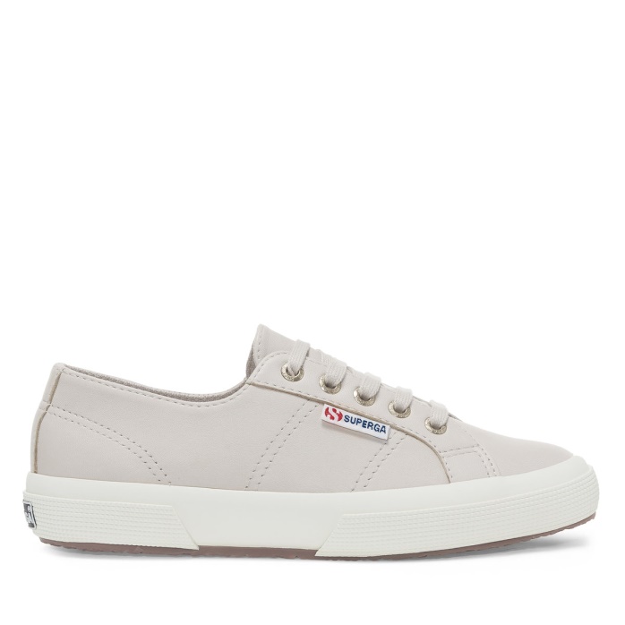 Superga Es 2750 Napa Lea Rosa Almendra-f Avorio