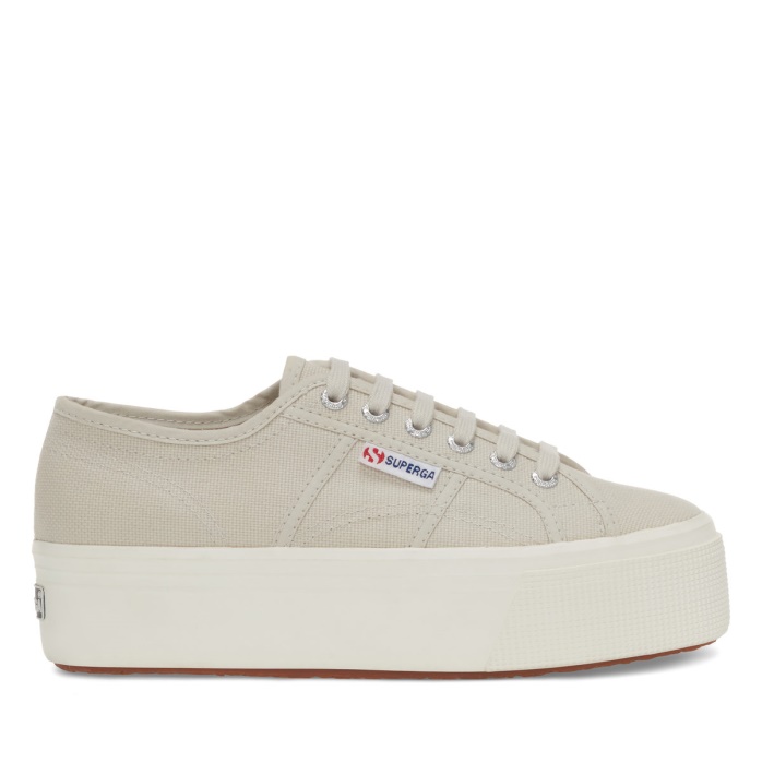 Superga Es 2790 Linea Arriba Abajo Gris Arena-f Avorio