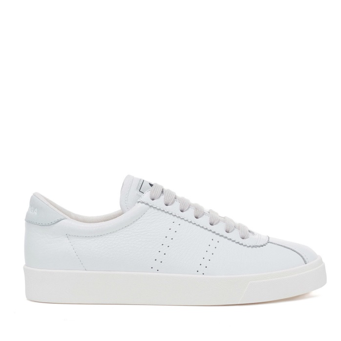 Superga Es 2843 Club S Comfort Cuero Blanco-azul Lt