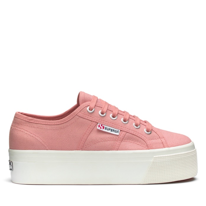 Superga Es 2790 Linea Arriba Abajo Rosa Polvoriento-f Avorio