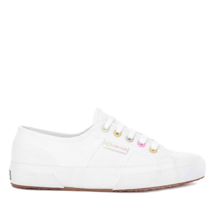 Superga Es 2750 Fashion Rainbow Detalles Blanco-candy Multicolor