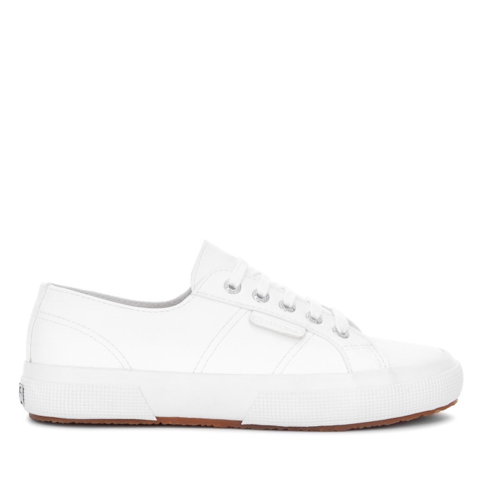 Superga Es 2750 Cuero Base Maiz Blanco