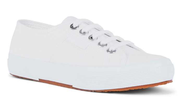 Superga Es 2750 Cotu Ojales Grandes Blanco-platino