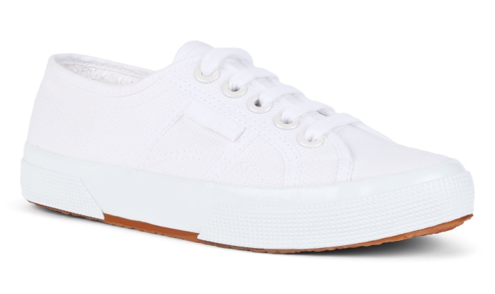 Superga Es 2750 Cotu Grandes Ojales Blanco-blanco Irid