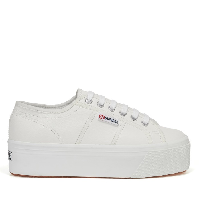 Superga Es 2790 Piel Flor Blanco-blanco