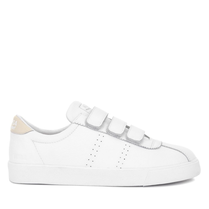 Superga Es 2870 Correa Superga Es Sport Club S Blanco-beige Gesso-blanco Avorio