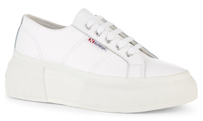 Superga Es 2287 Napa Lea Up5 Blanco